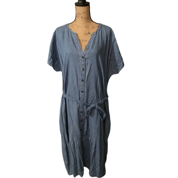 Terra & Sky Dolman Sleeve Dress - Picture 1 of 7